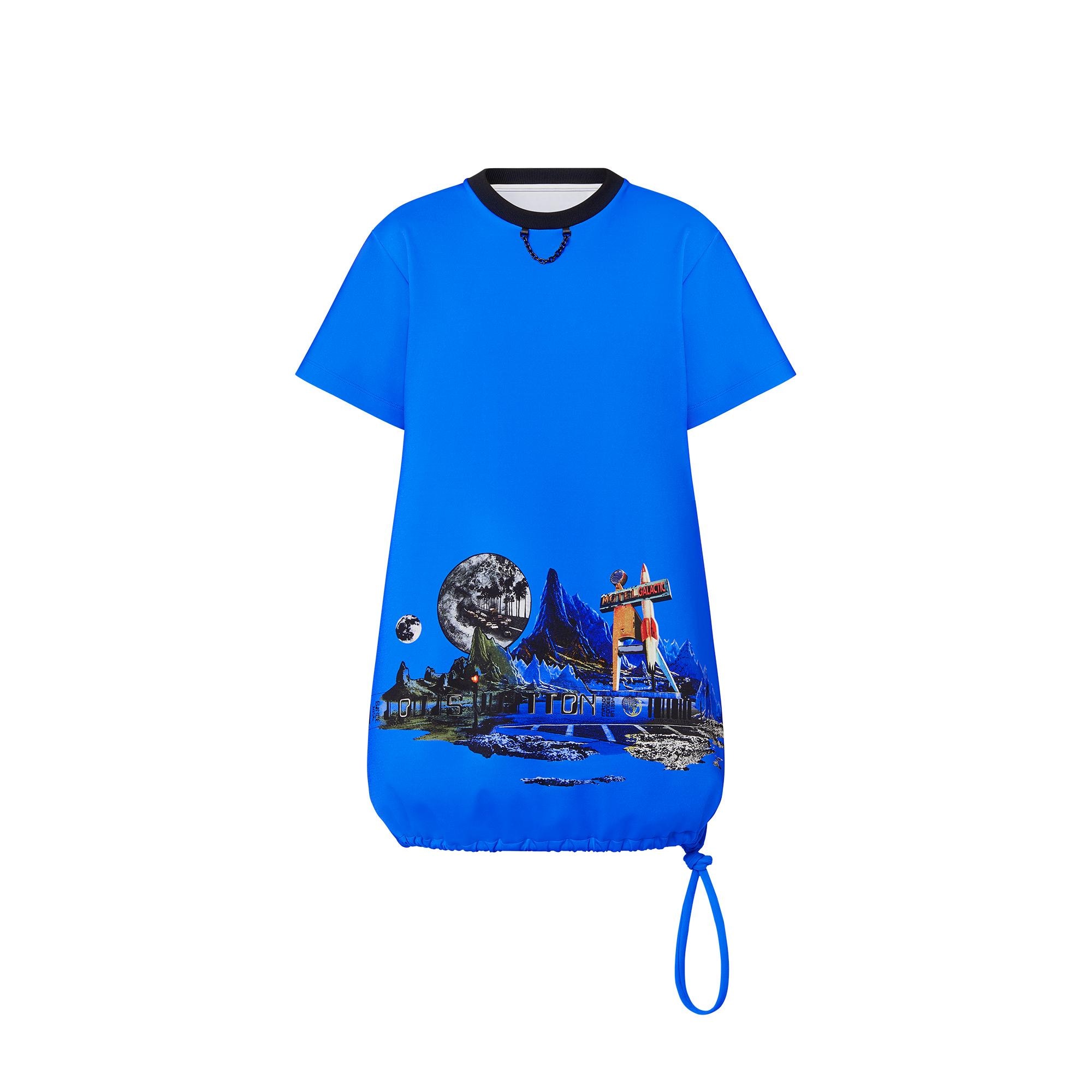 Cosmic Motel Print Balloon T-Shirt Dress - Men